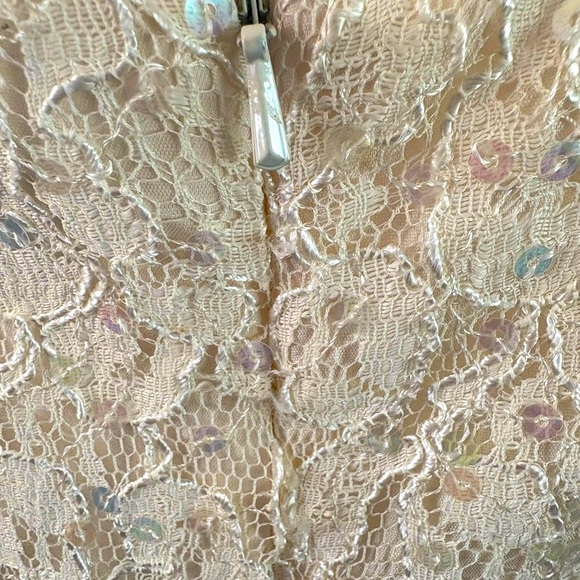 Vintage Mint CDC Evening Lace Bodice Cocktail Dress – Mid-Late 1990s – Size 8" - Picture 7 of 11